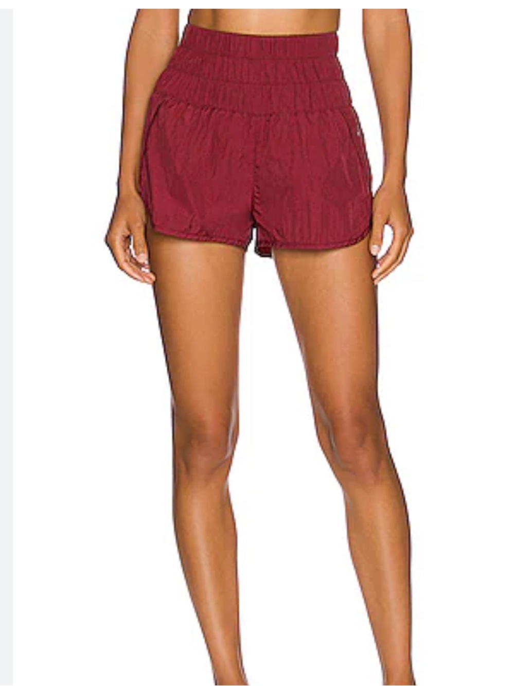 Free People Jasper Red Athletic High-Waist Shorts Woman’s Size Small